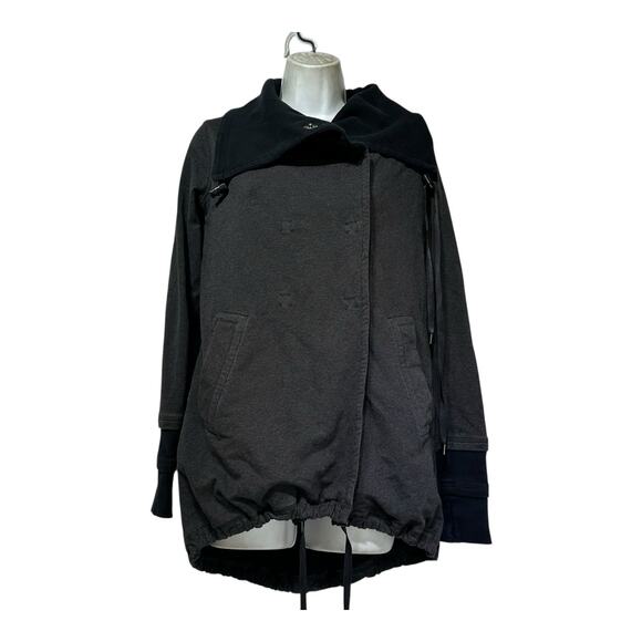 Lululemon Gratitude Wrap Elbow Patch Heathered Gray Jacket Size 4 - Picture 1 of 6